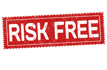 Risk free sign or stamp