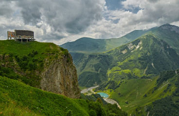 Fototapeta na wymiar Georgian Military Road Panorama