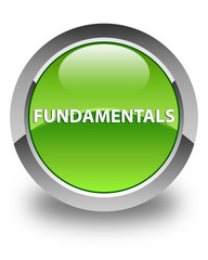Fundamentals glossy green round button