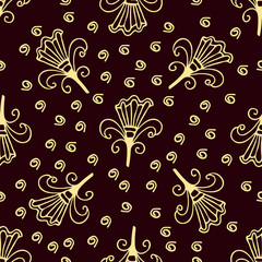 Color flower seamless pattern