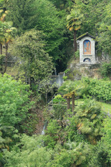 Chemin de Croix. Sanctuaire Madonna del Sasso. Locarno. Orselina. Suisse. / Stations of the Cross....