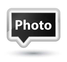 Photo prime black banner button