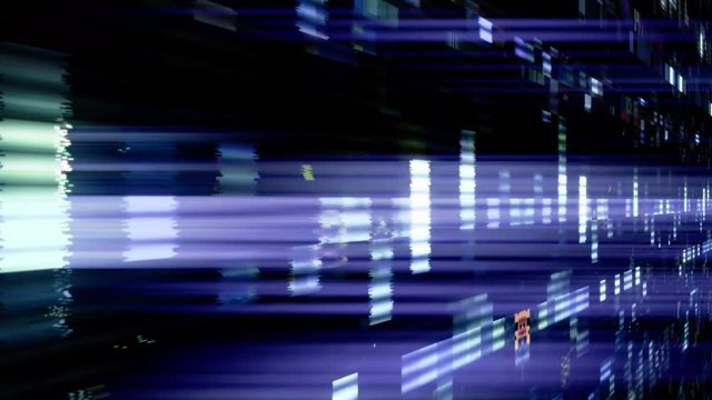 Data Glitch 076: Streaming data malfunction screen display (Loop).