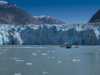 Dawes Glacier and Boats