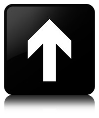 Upload arrow icon black square button