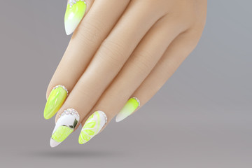 Schönes und modernes Nageldesign
