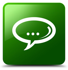 Chat icon green square button