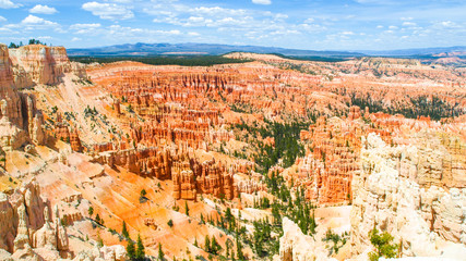 Fototapeta na wymiar Colorful rock formations in Bryce Canyou, Utah, USA