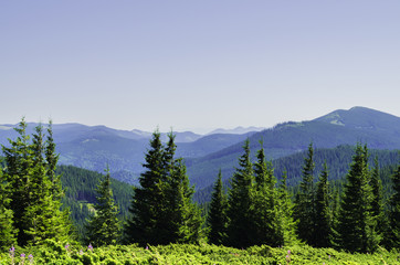 beautiful landscape of mountains