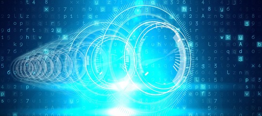 Composite image of virus background