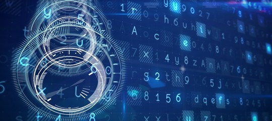 Composite image of virus background