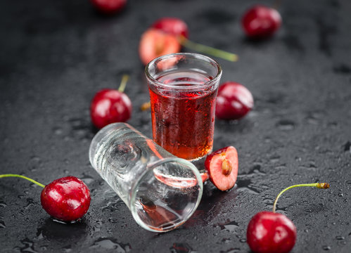 Fresh Made Cherry Liqueur