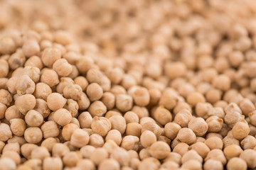 Chickpeas selective focus