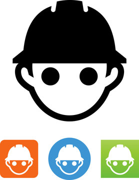 Person Wearing Hard Hat Icon
