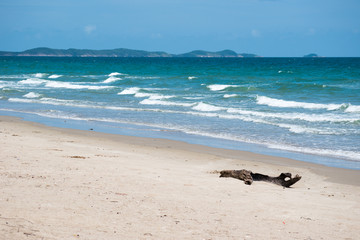 Fototapeta premium Sea in Rayong, Thailand . The beautiful sea in thailand
