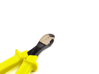 Wire cutter isolated on white background