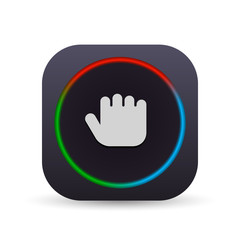 Dark MultiColor Web Button