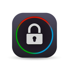 Dark MultiColor Web Button