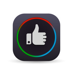 Dark MultiColor Web Button