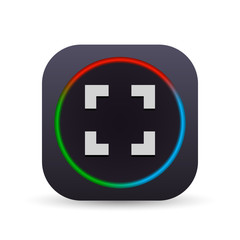 Dark MultiColor Web Button