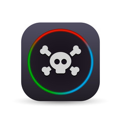 Dark MultiColor Web Button