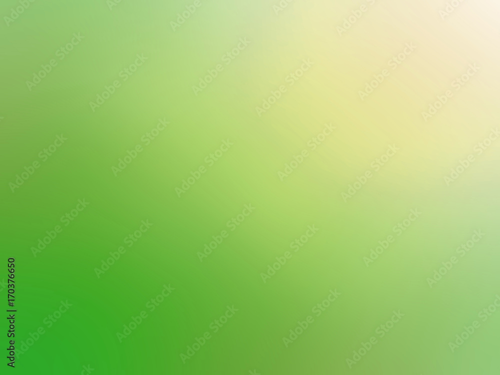 Wall mural gradient green yellow colored blurred background