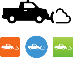 Snow Plowing Icon - Illustration