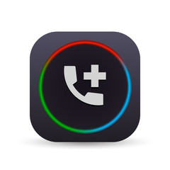 Dark MultiColor Web Button