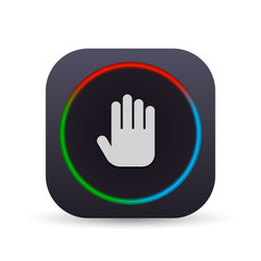 Dark MultiColor Web Button