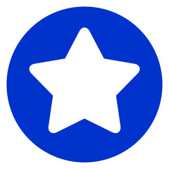 star icon in blue circle