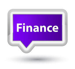 Finance prime purple banner button