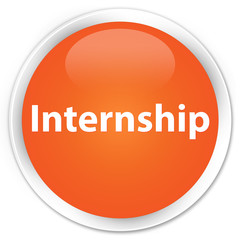 Internship premium orange round button