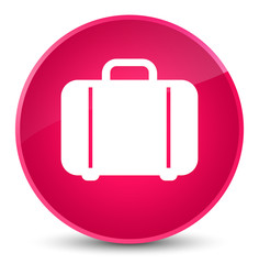 Bag icon elegant pink round button
