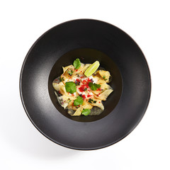 Delicacy dishes of chic restaurant