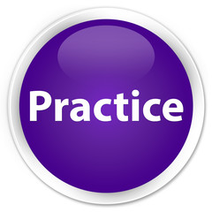 Practice premium purple round button