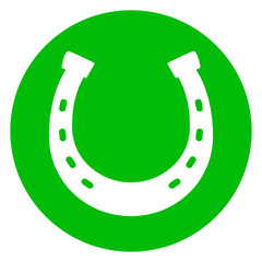 horseshoe green circle icon