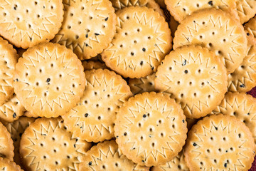 Biscuit crackers background