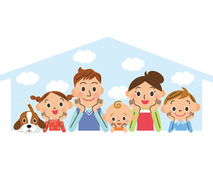 幸せ家族とマイホーム