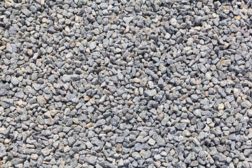 Many small and gray stones