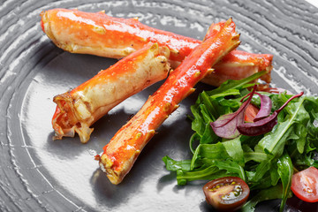 Red king crab legs