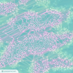 Lattice structure. Science or technology background. Graphic design. 3d grid surface. Abstract  vector illustration.