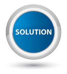 Solution prime blue round button