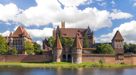 Naklejka premium Teutonic castle in Malbork, Poland