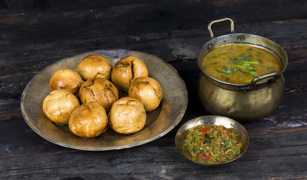 Indian Cuisine Dal Baati