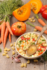 soup with vegetable and pasta