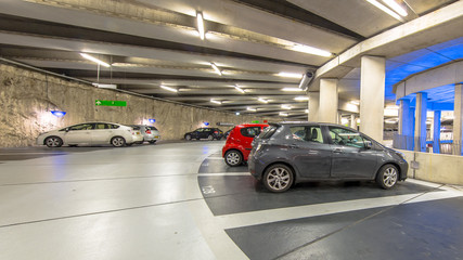 Fototapeta na wymiar Circular Underground parking