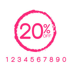 Sale off discount text