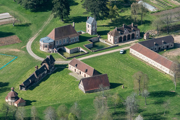 Vue aérienne de Le Bois Giroult dans l'Eure en France