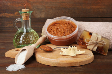 body scrub and natural ingredients