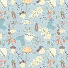Autumn seamless pattern